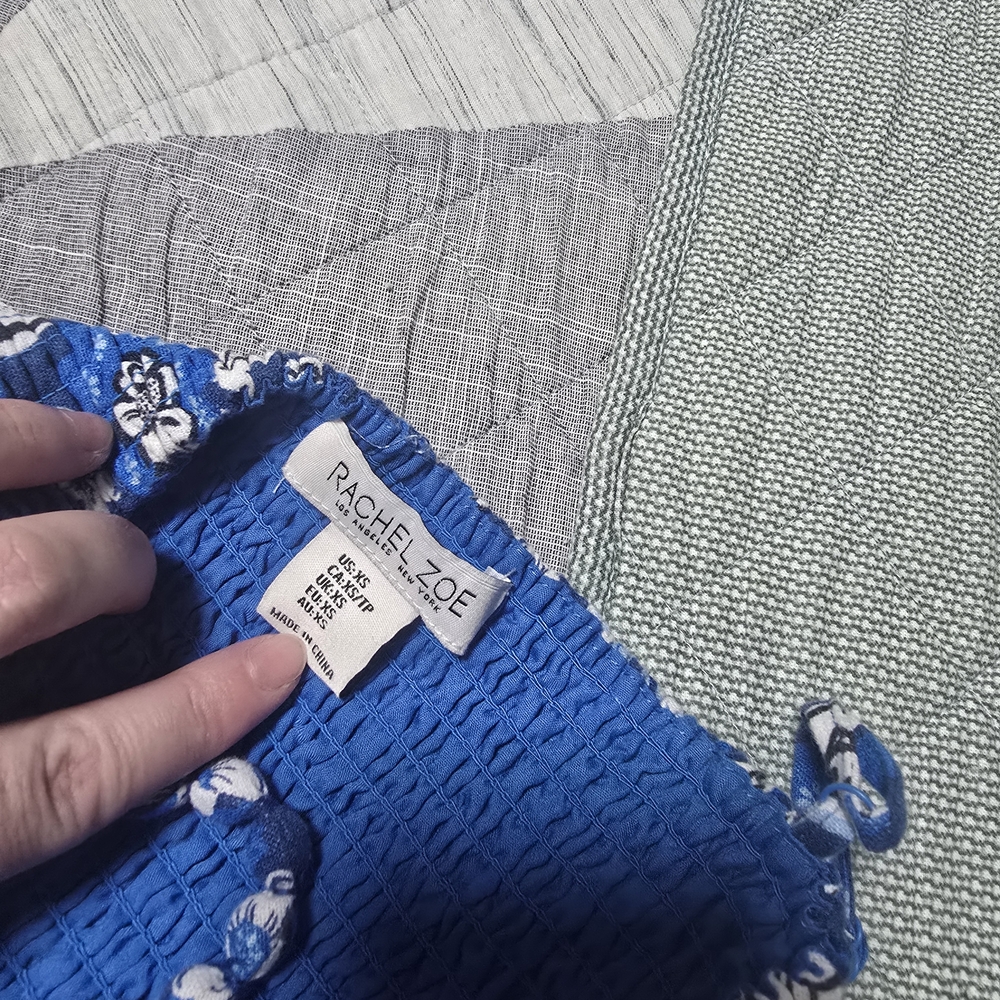 Rachel Zoe Floral Maxi Dress in Blue and White - Picture 11 of 12